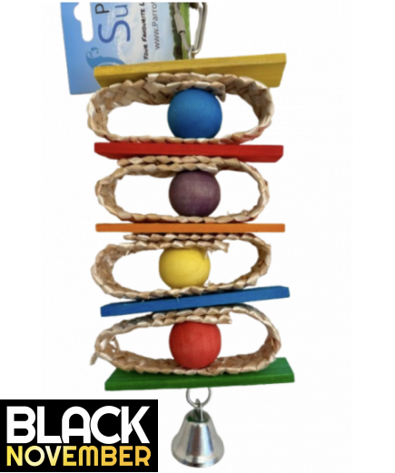 9 x Parrot Toy Pack - Budgies, Conures, Cockatiels, Caiques, Quaker etc - RRP £94.91 - Pack 1